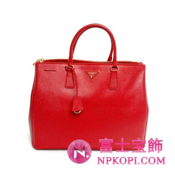 プラダ（PRADA）SAFFIANO LUX　レディーストートバッグ　レッド　BN1802-NZV-68Z 